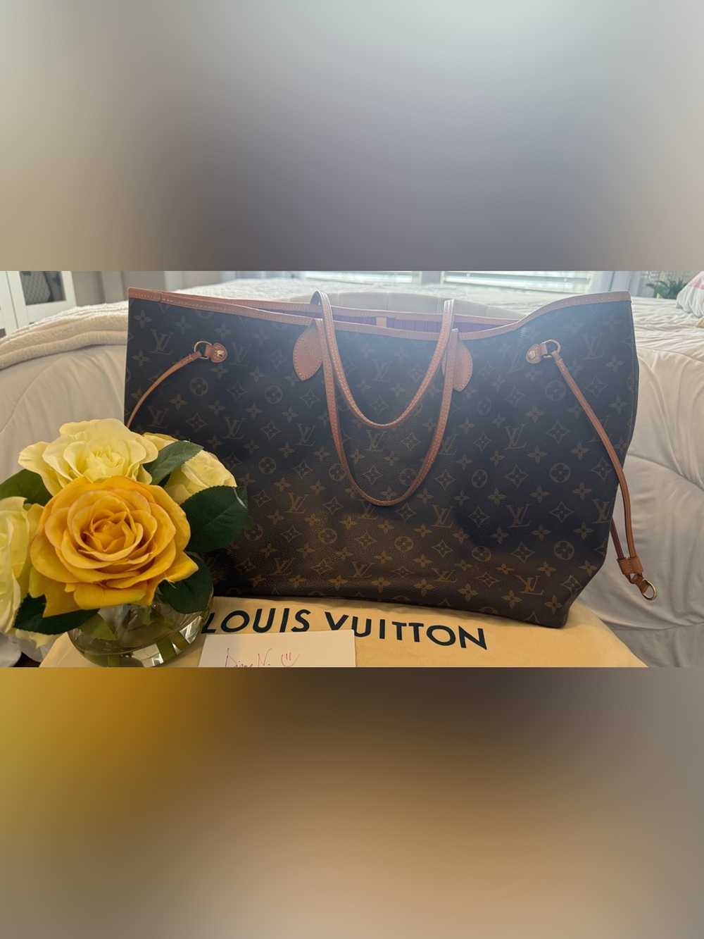 Louis Vuitton Brown Monogram Canvas Tote Bag/GM